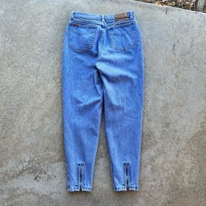 Vintage 80s Jordache High Rise Ankle Zip Denim Jeans